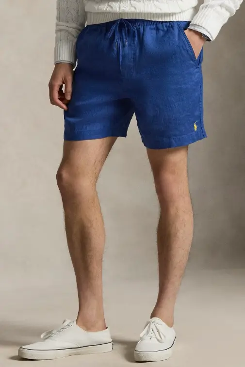 15-cm Polo Prepster Linen Short Dusty Azure