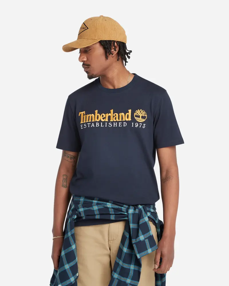 1973 Embroidery Logo Tee - Dark Sapphire