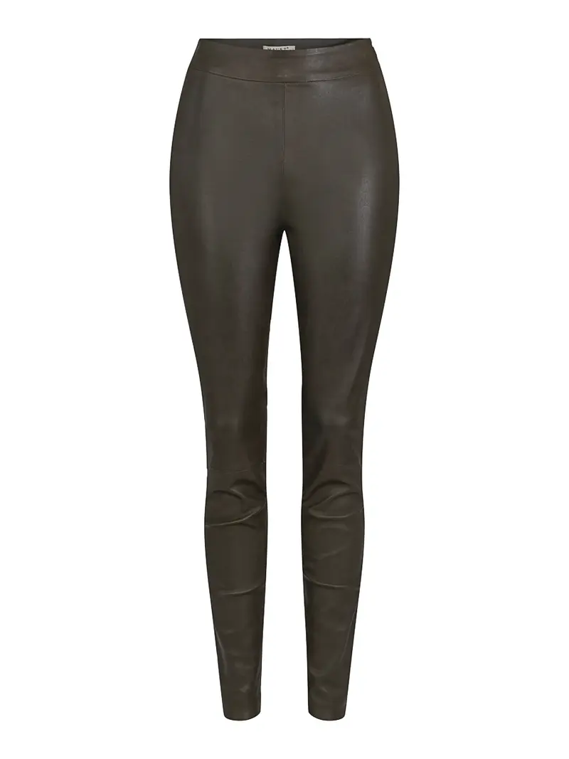 235/236-260 Leather tights Olivengrønn