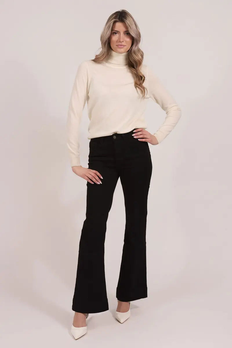55-287 FANNY jeans -bootcut 79 cm Black