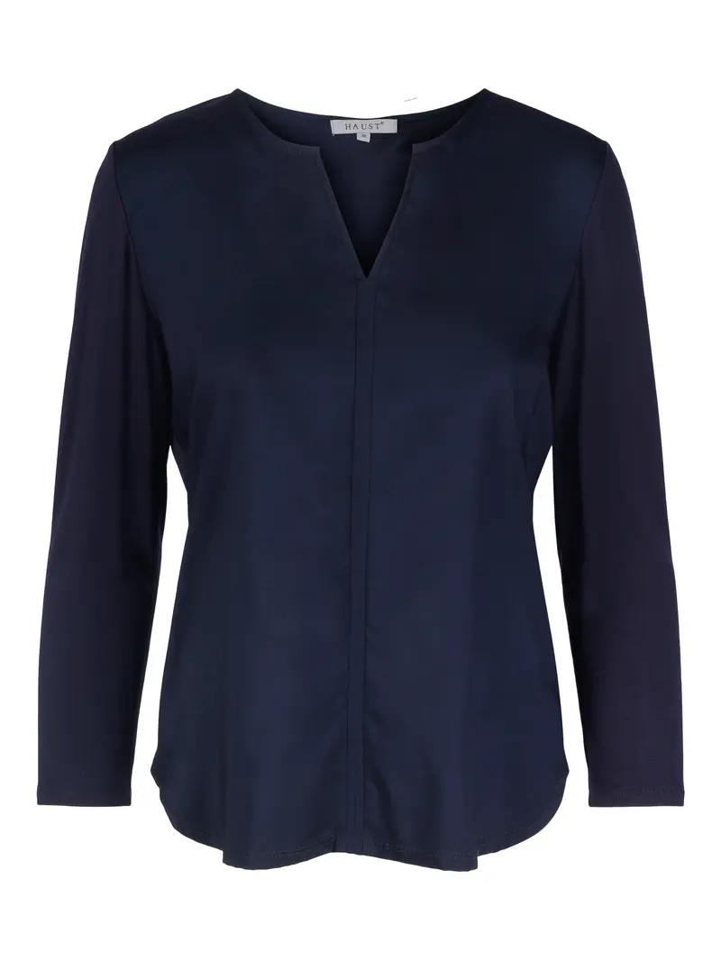 55-511 Everyday V-neck top Marineblå