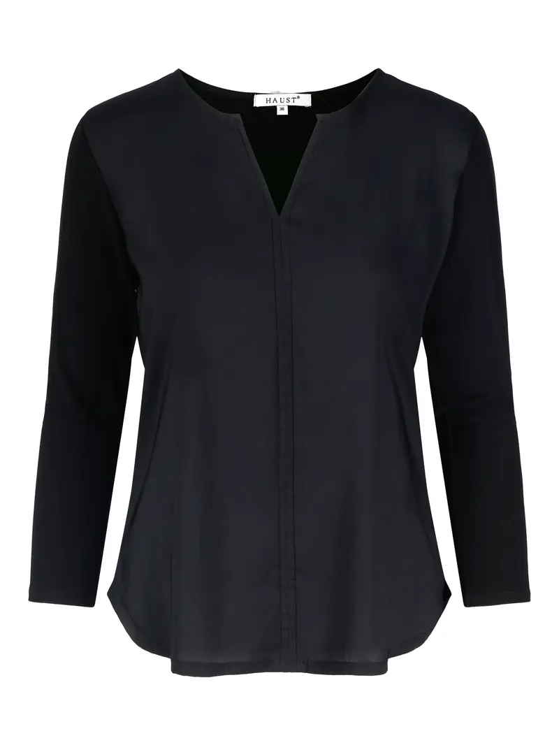 55-511 Everyday V-neck top Sort