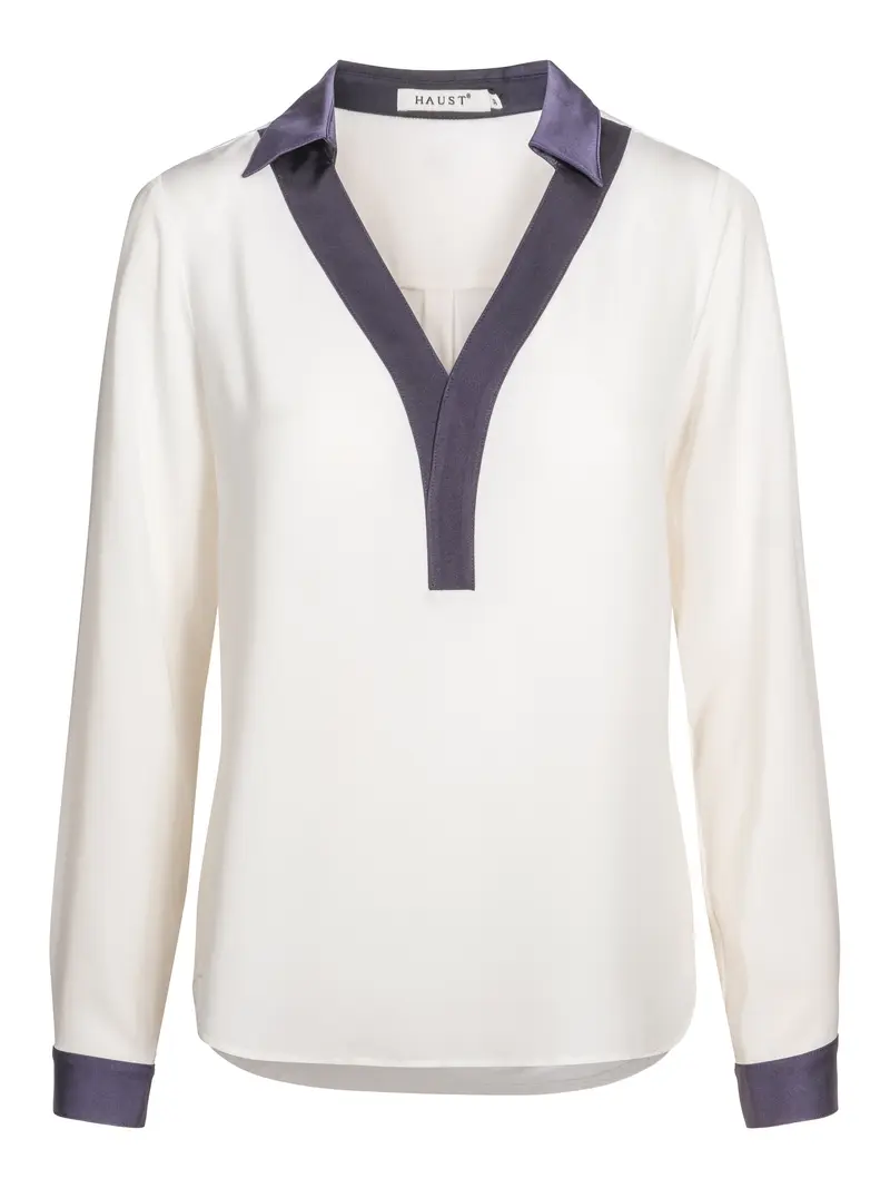 55-830 V-neck classic blouse Multi