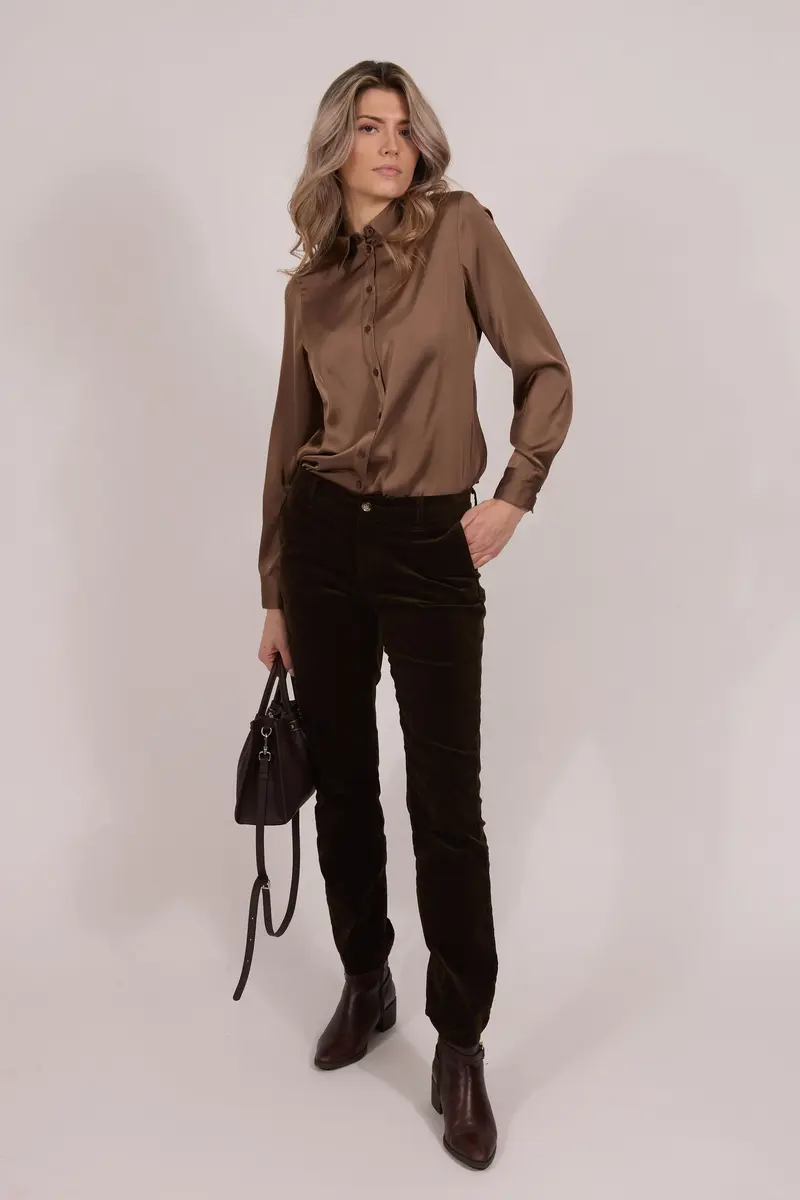 55-839 Classic shirt Taupe