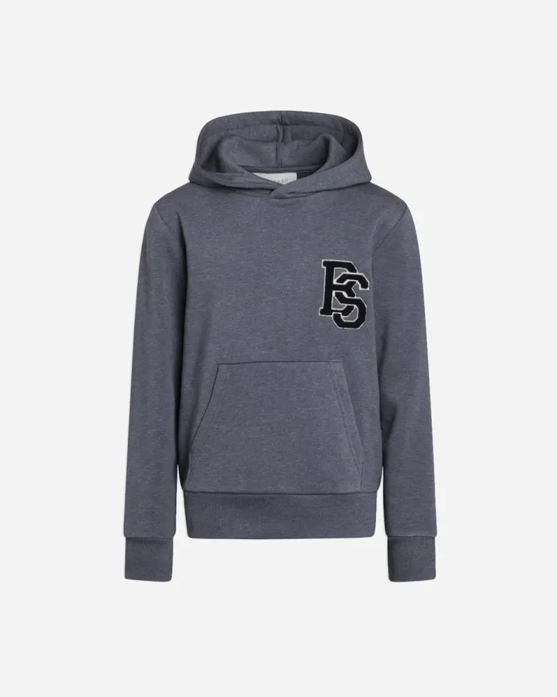 Aaron Hoodie Sweat - Dust Blue Melange
