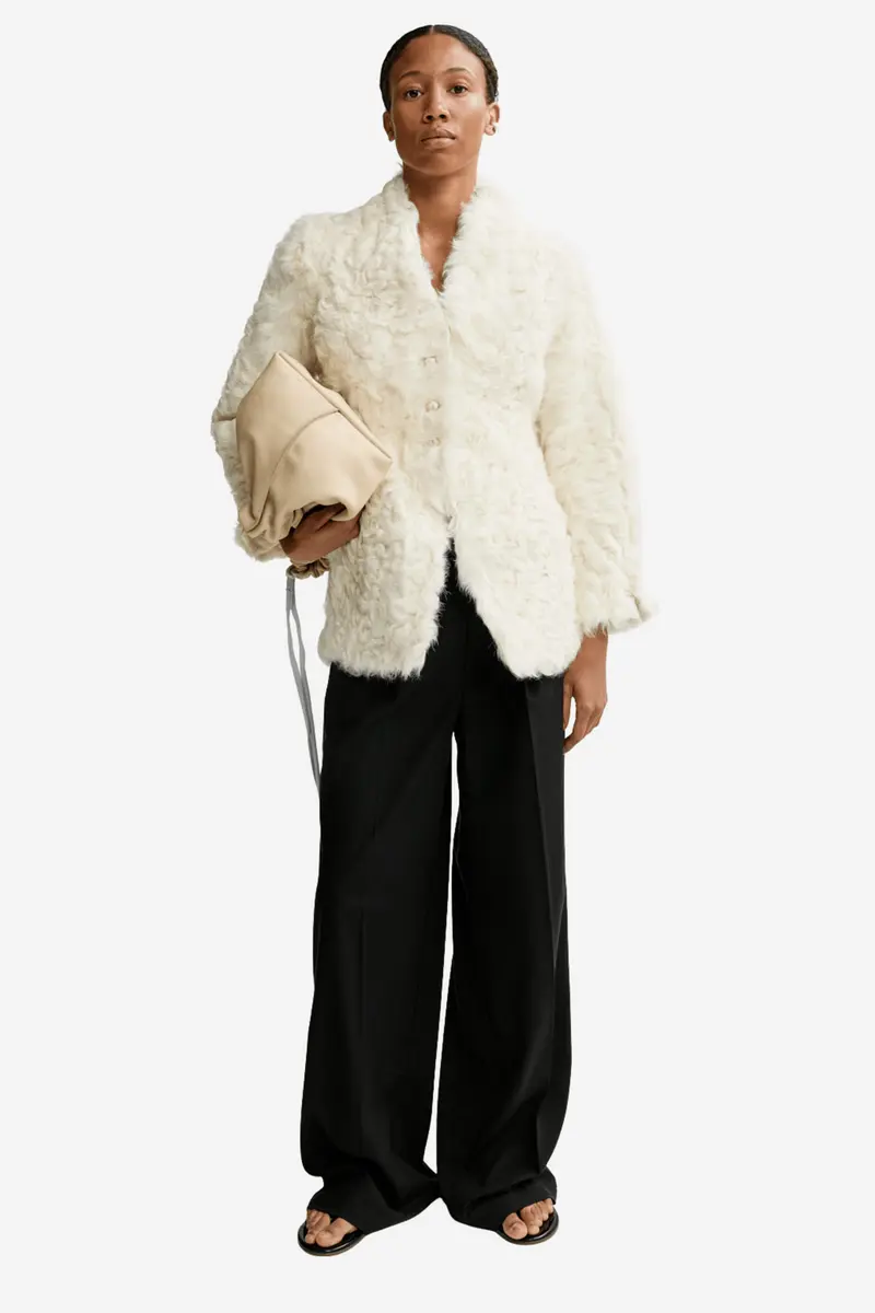 Adah Shearling Jacket Cream