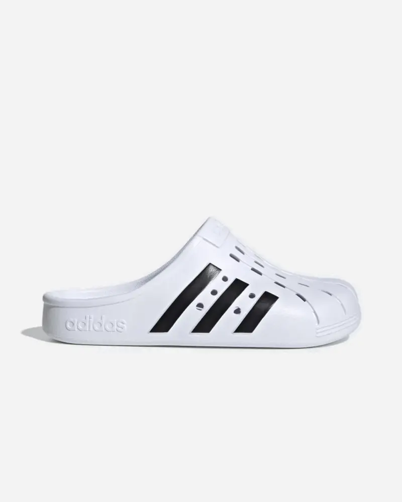 Adilette Clog - White/Black