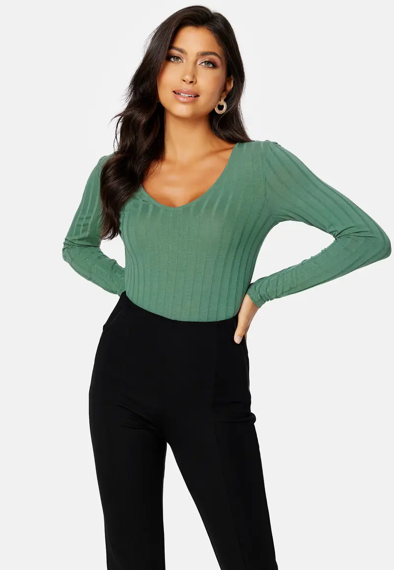 Aggie LS V-Neck Top