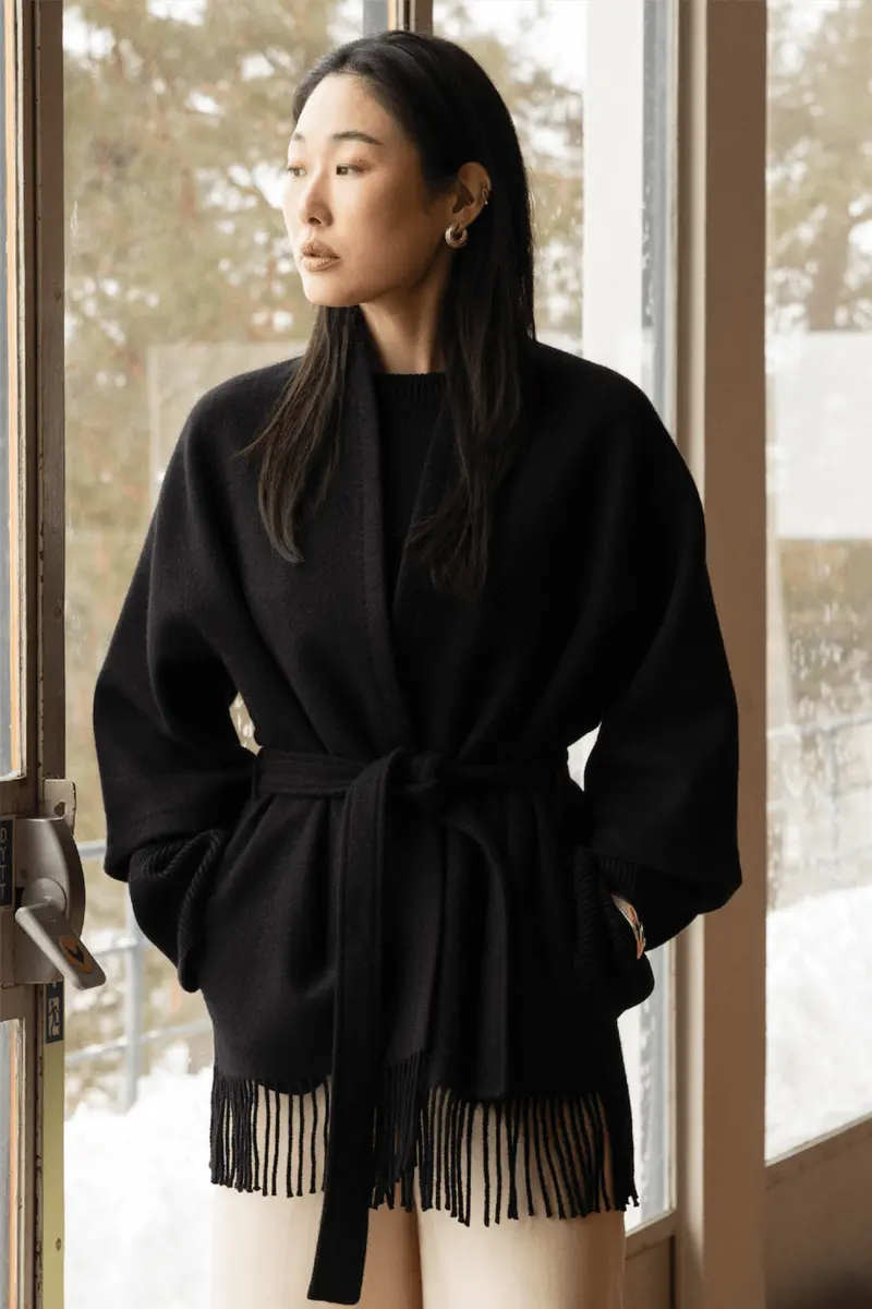 Akila Lambswool Jacket Black