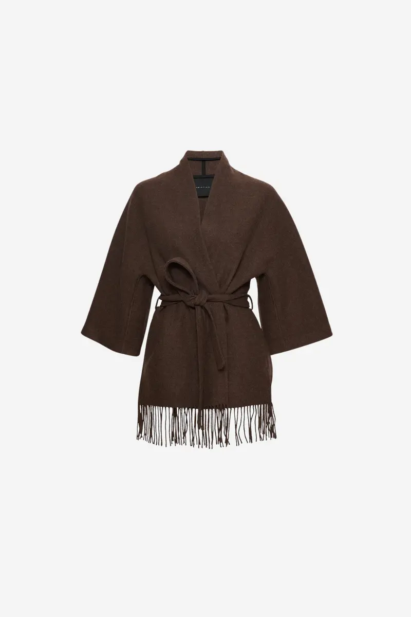 Akila Lambswool Jacket Brown