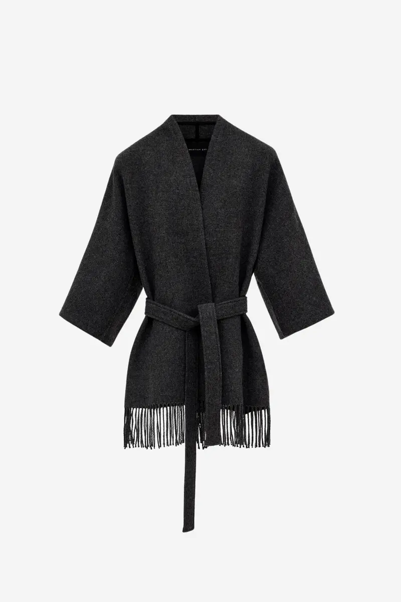 Akila Lambswool Jacket Dk. Grey Mel