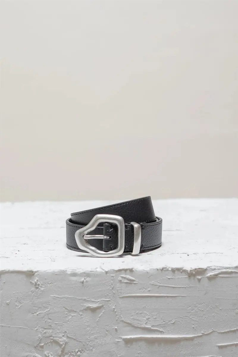 Ako Mini Belt Black Silver