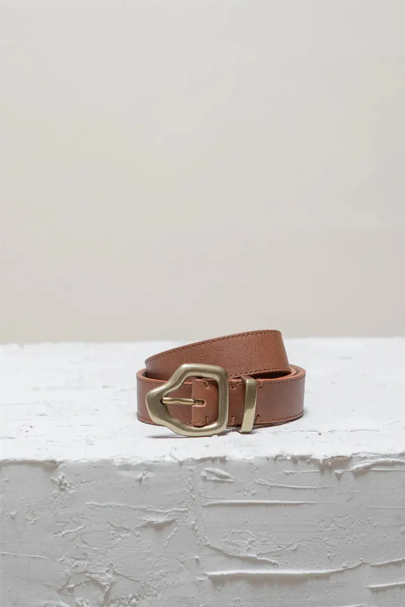 Ako Mini Belt Nutmeg Gold