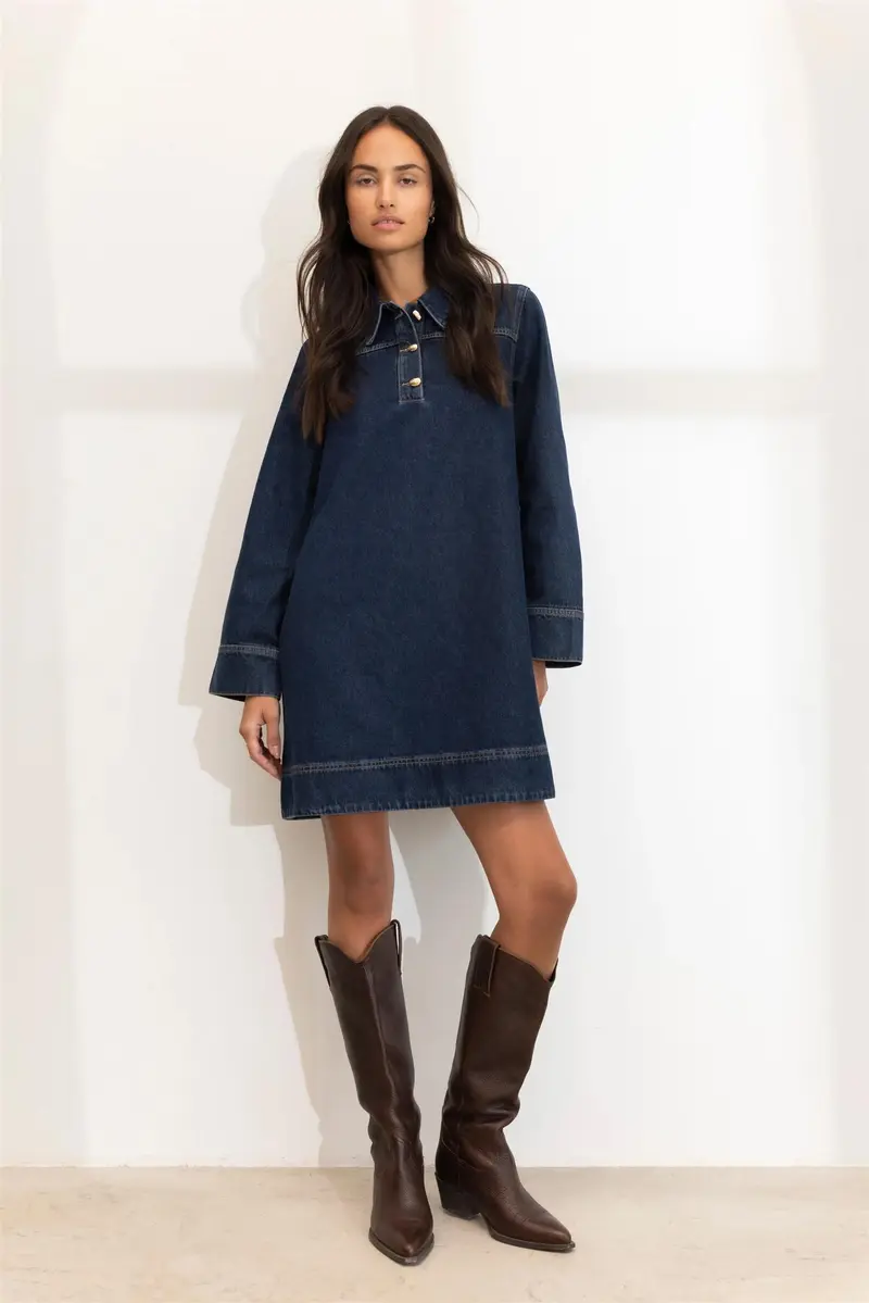 Alba Dress - Dark Blue