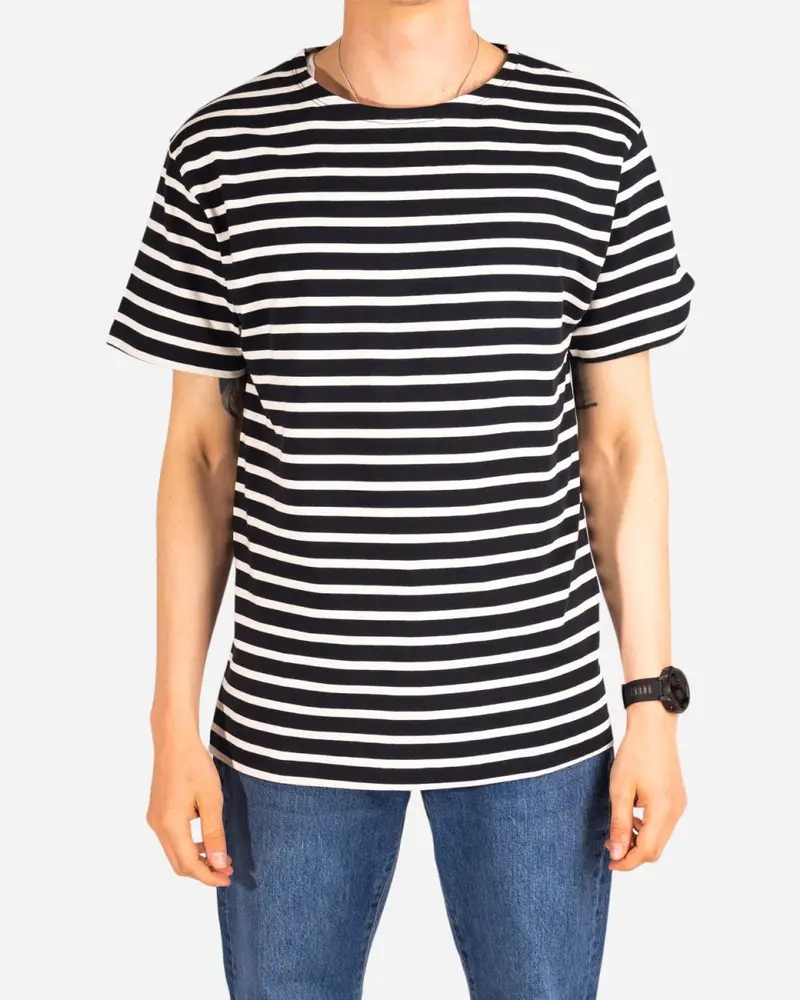 Albert tee - Navy/Cream