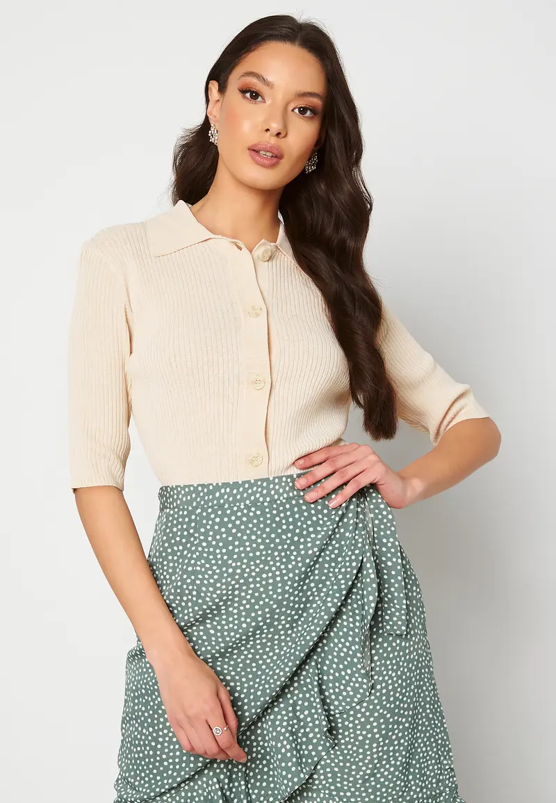 Ally SS Knit Poloneck