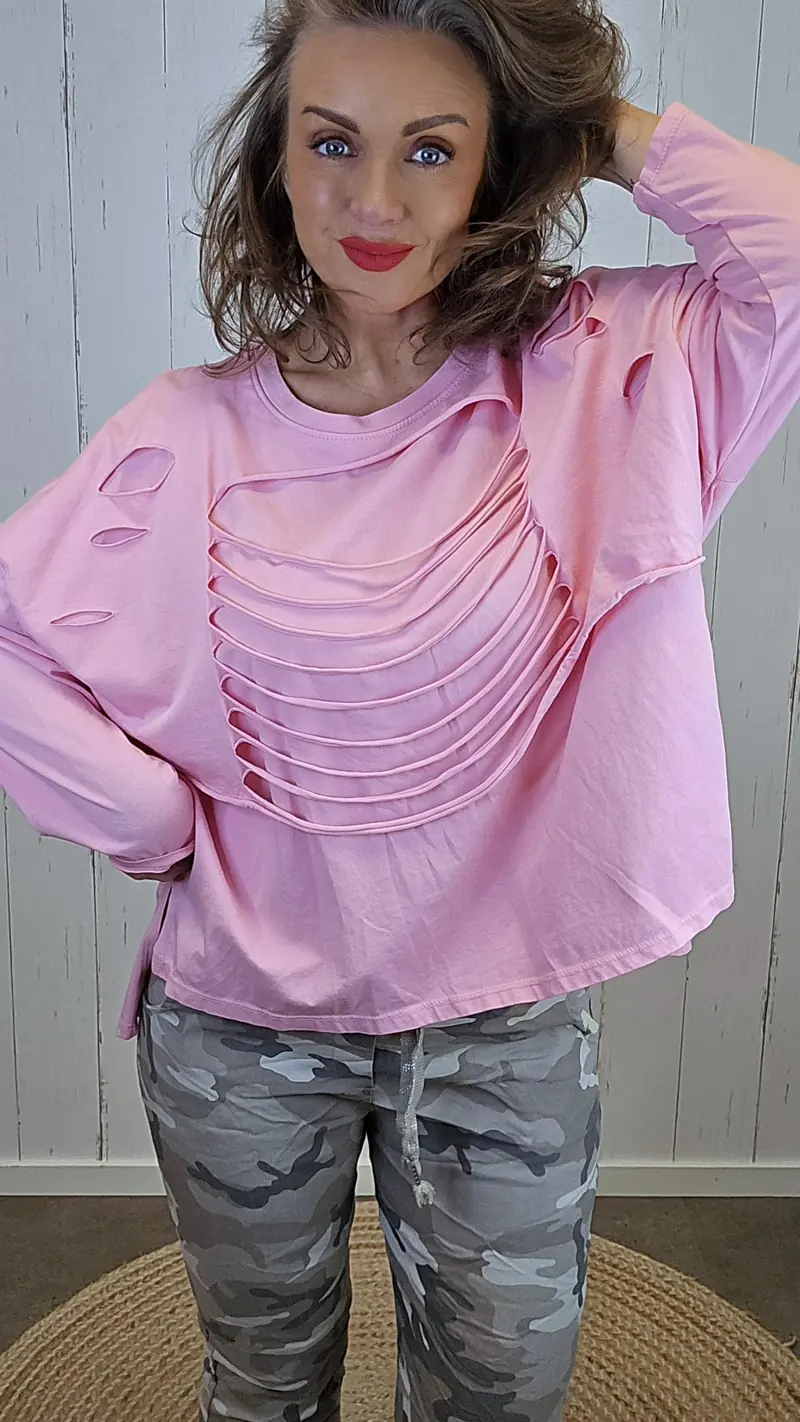 Amalia topp rosa