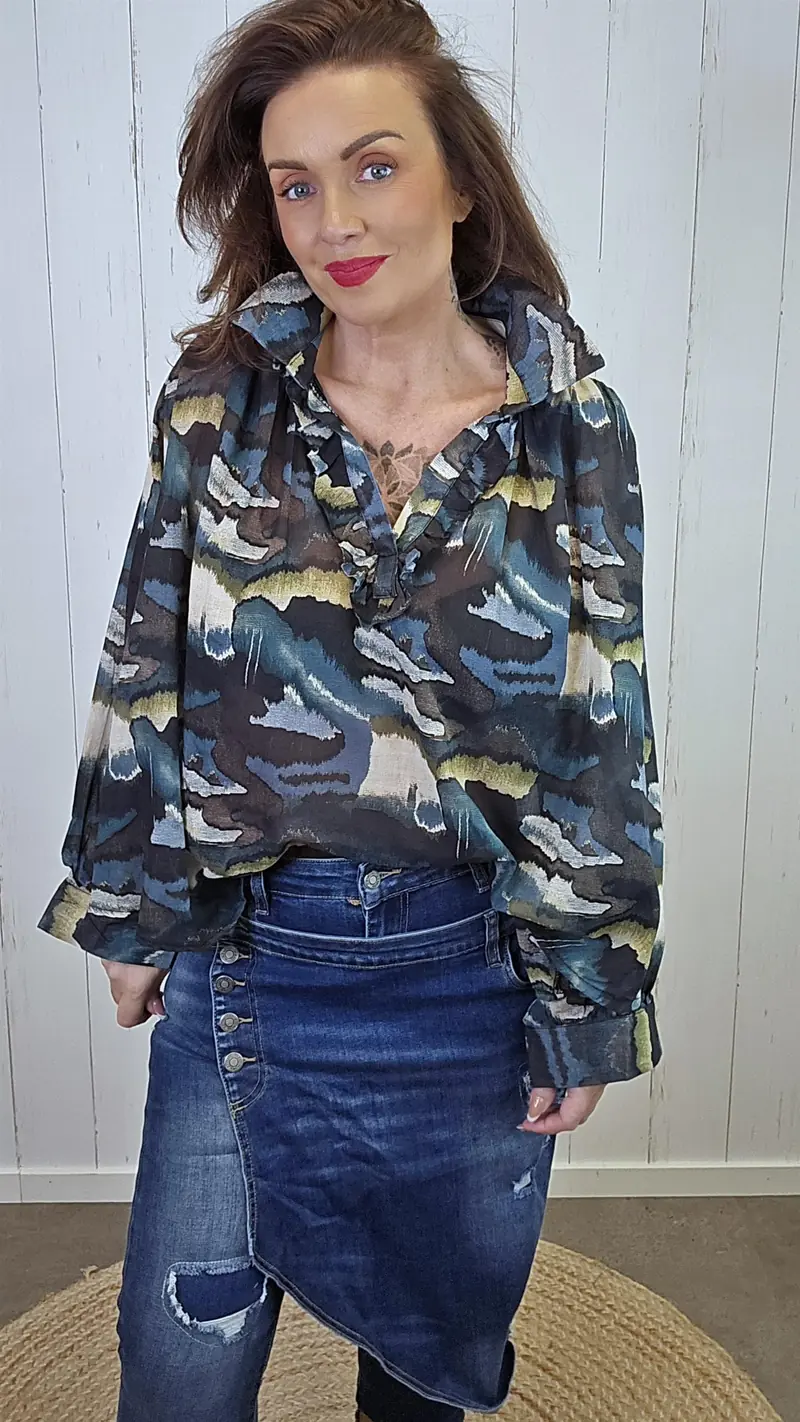 Amalie Bluse Blå