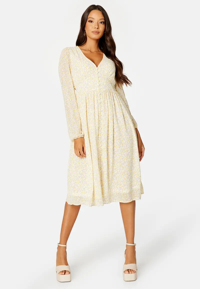 Amanda L/S Midi Dress