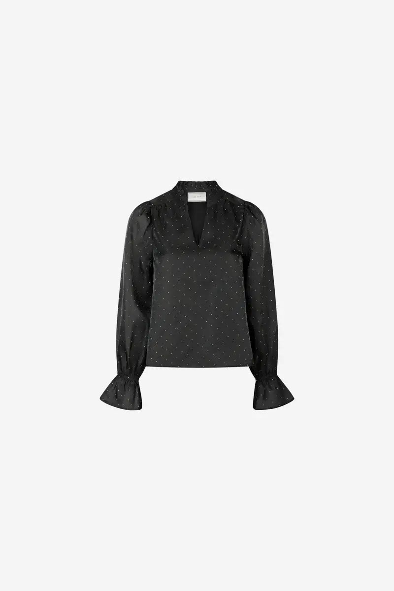 Amara Bedazzled Blouse Black