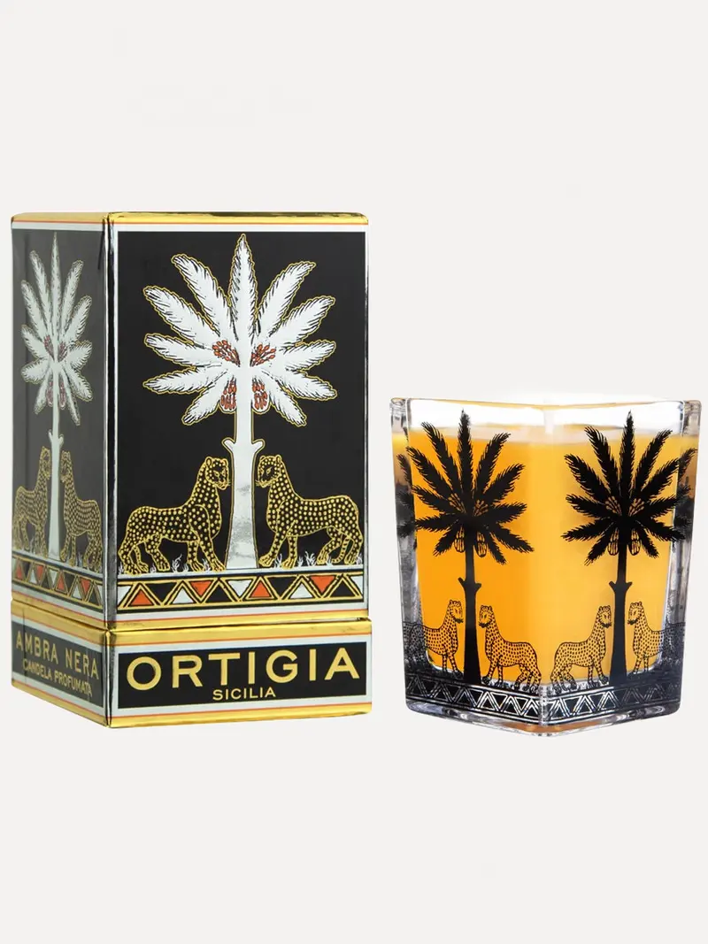 Ambra Nera Candle Large Square