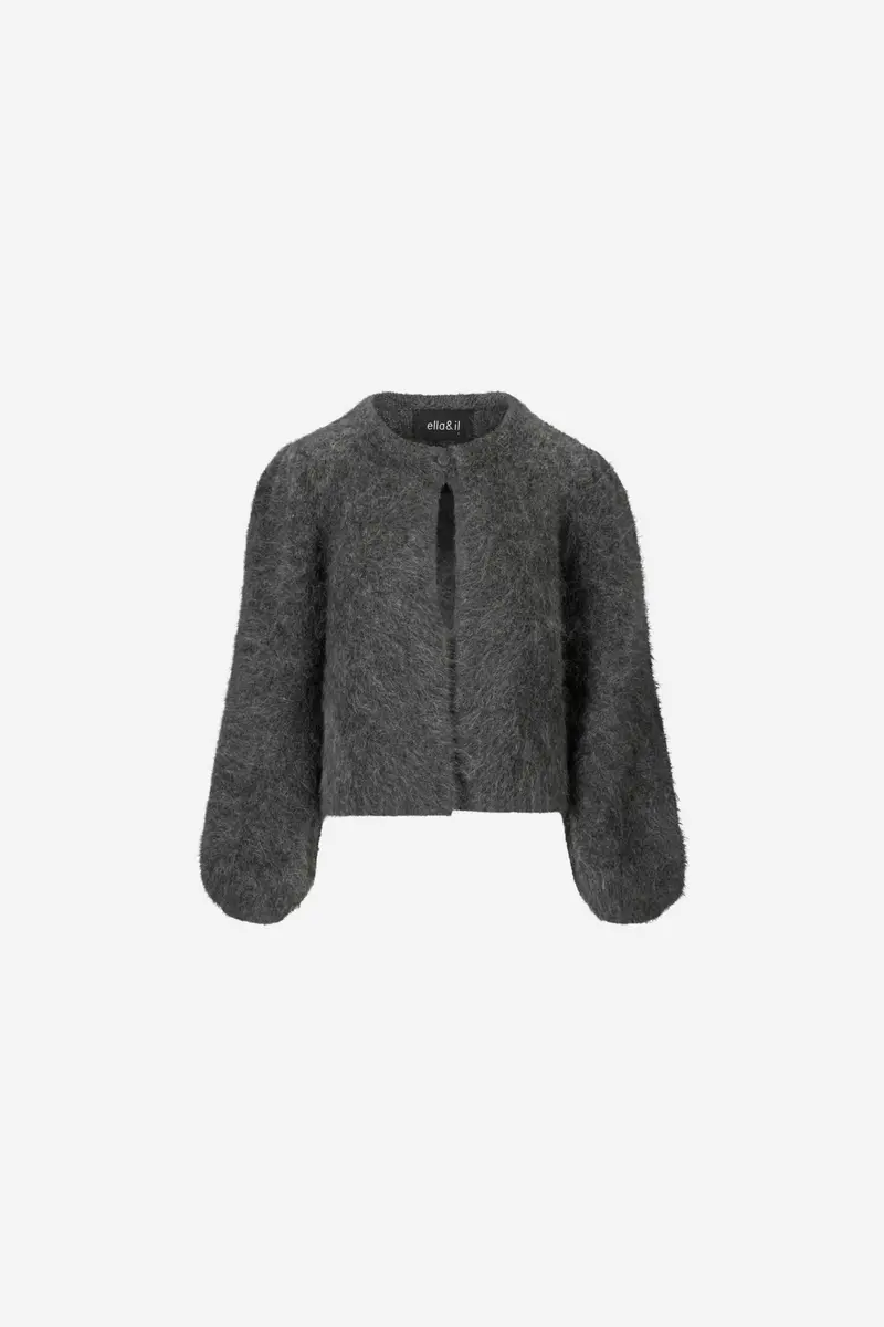 Amelia Chunky Cardigan Charcoal