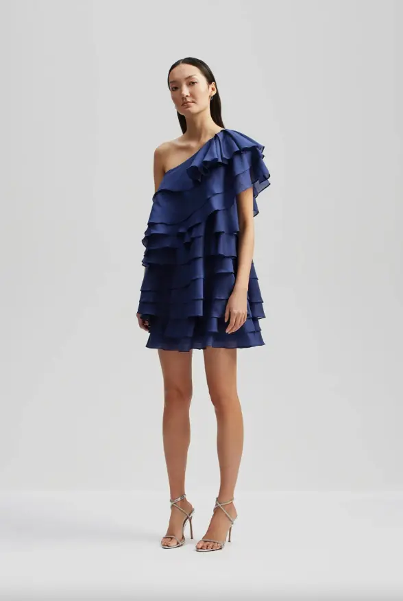 AMIE ONE-SHOULDER MINI DRESS