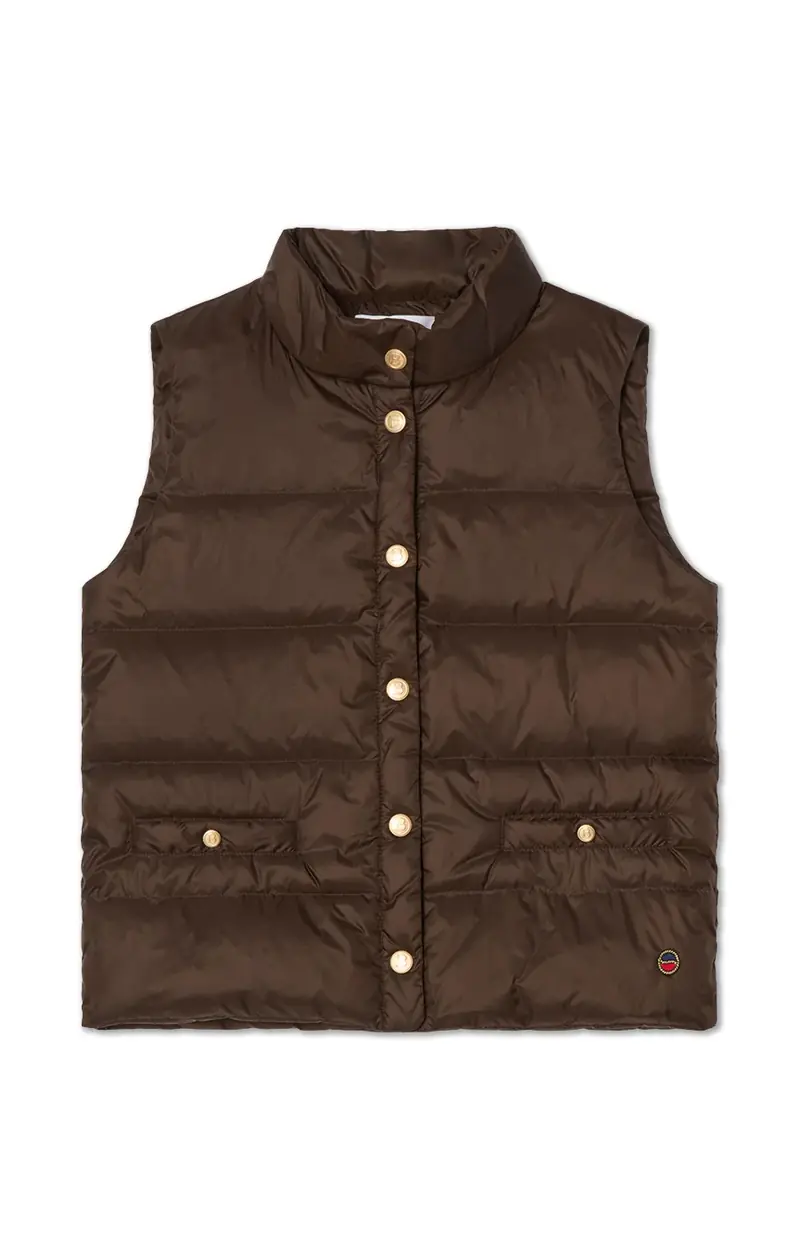 Amy Down Vest - Brown