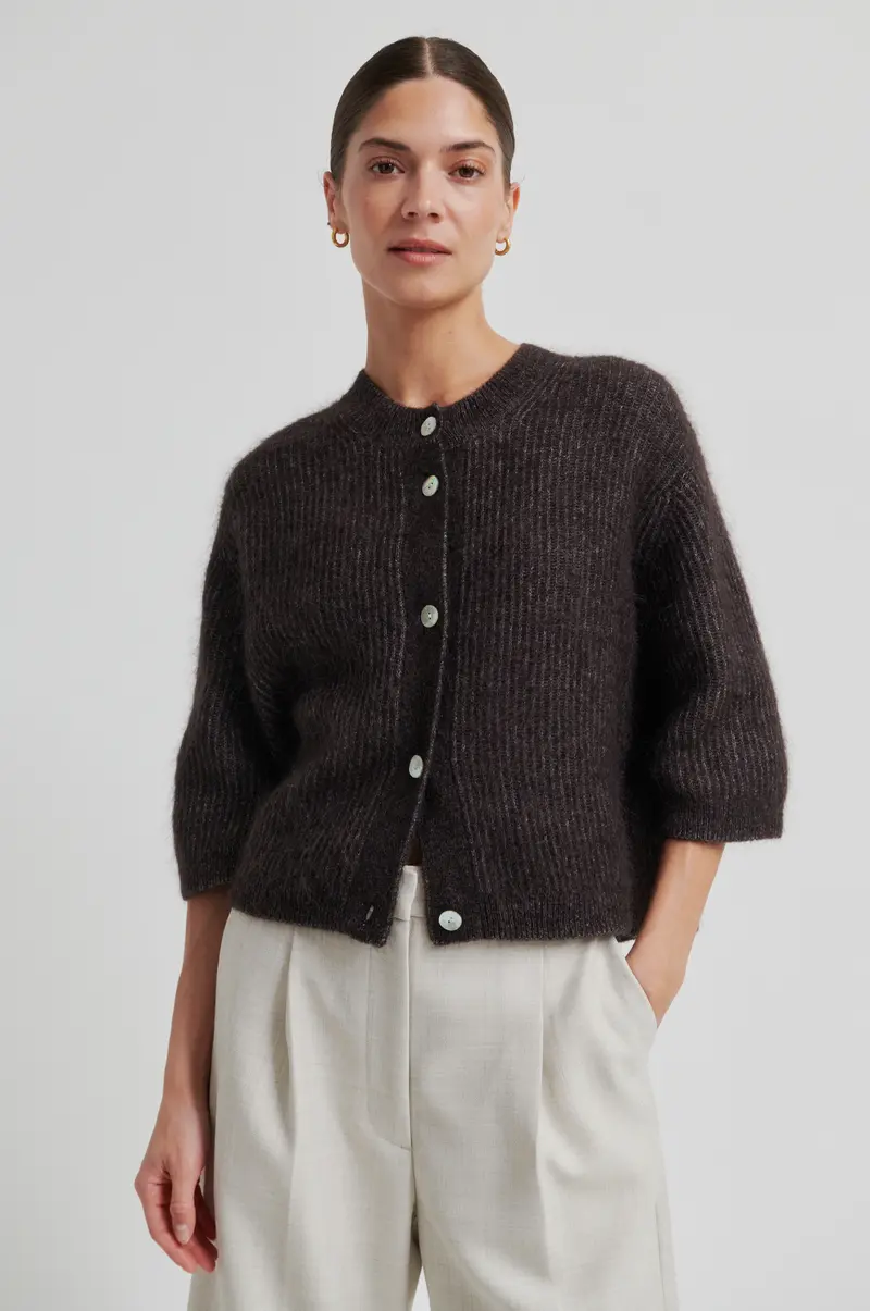 Andrea Knit Rib Cardigan