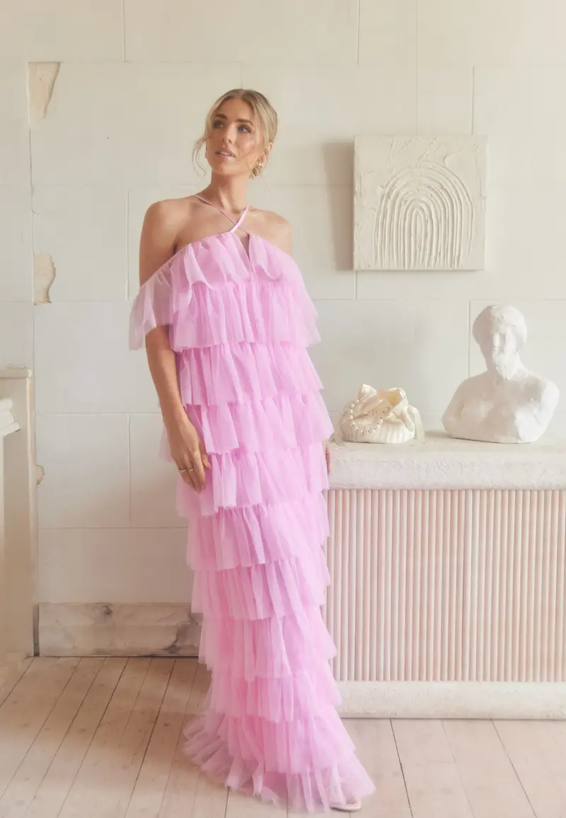 Andrea Tulle Maxi Dress