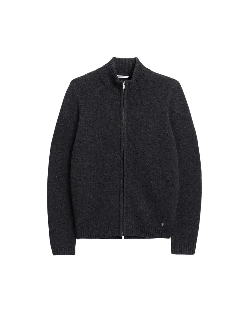Andreas Zip-Up Cardigan - Dk. Grey