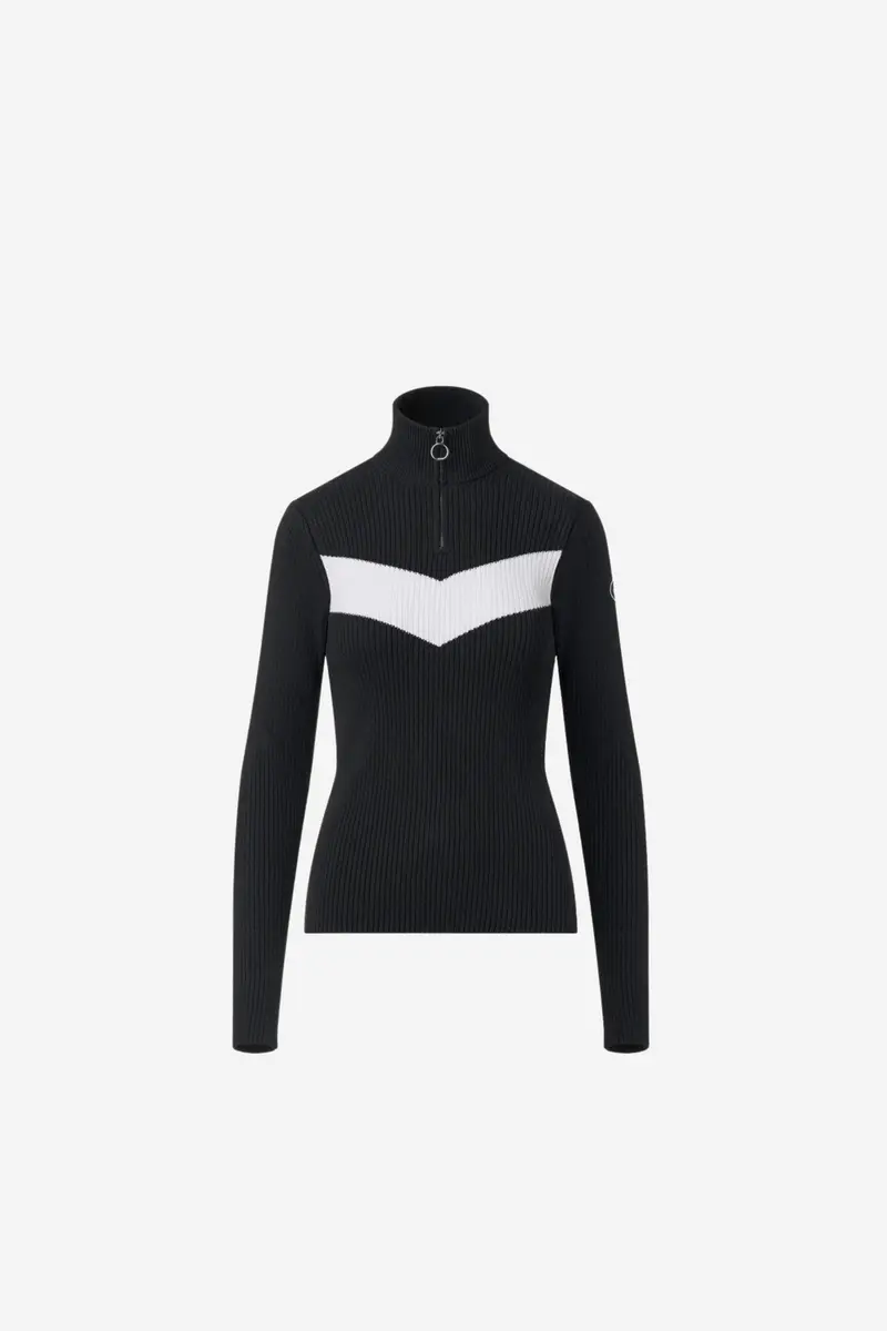 Andromede knit sweater Noir/Neige