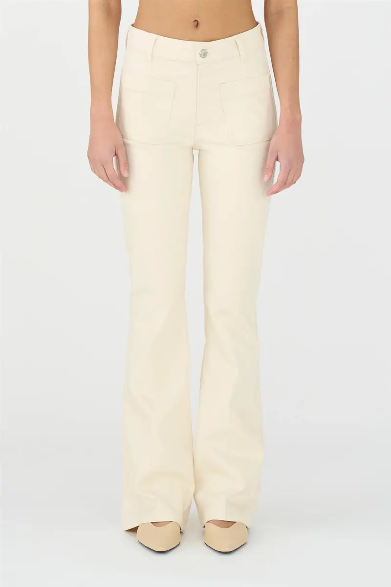 Ann Charlotte Jeans Wash Natural Ecru 32"