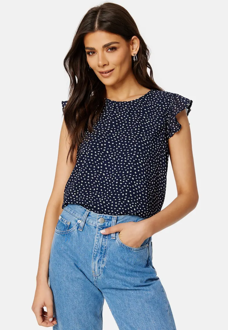 Ann Star S/L Frill Top