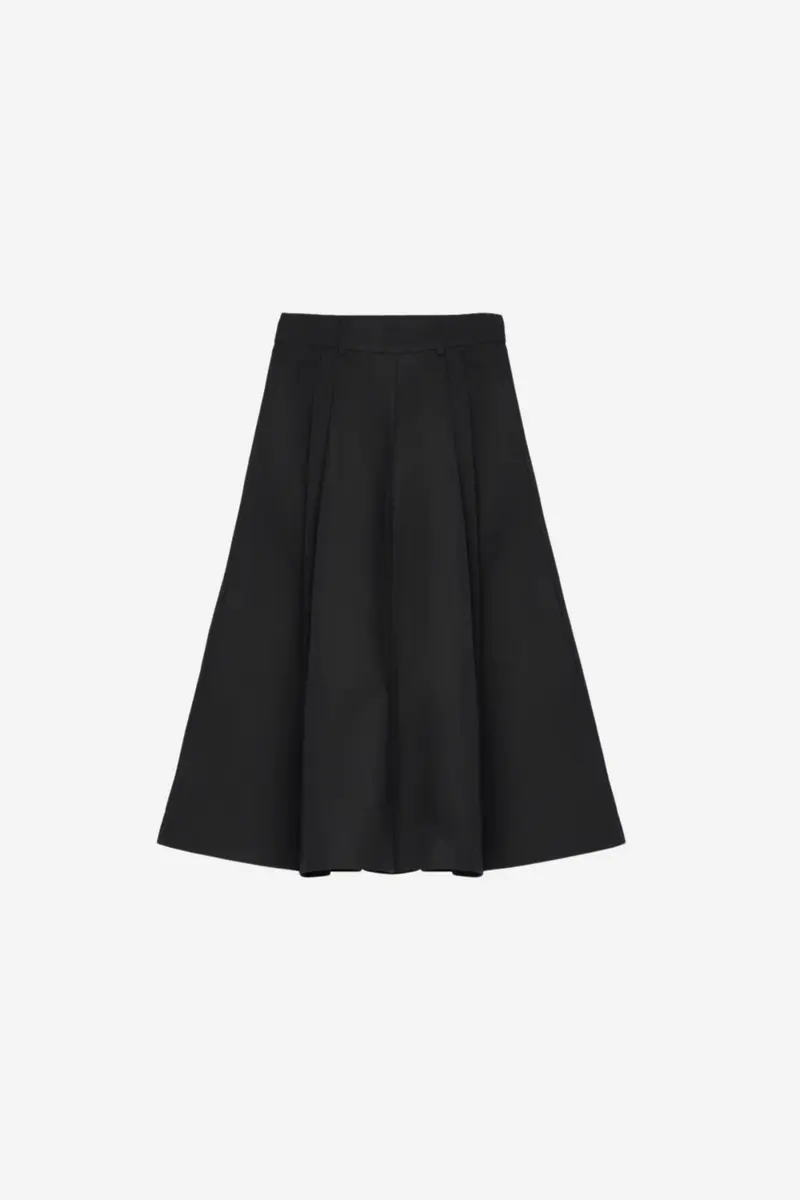 Anna Cotton Skirt Black