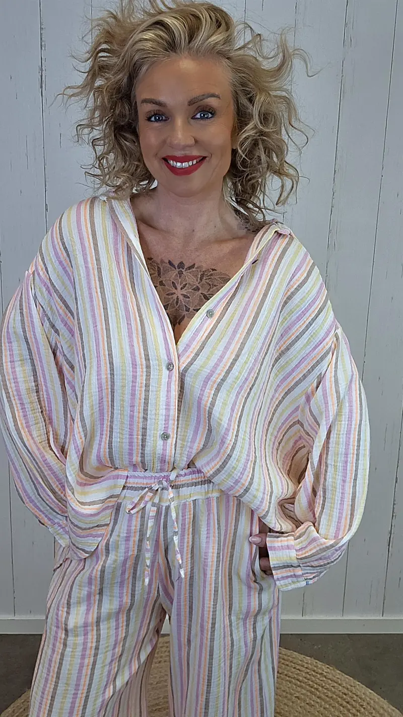 Annie skjorte med striper