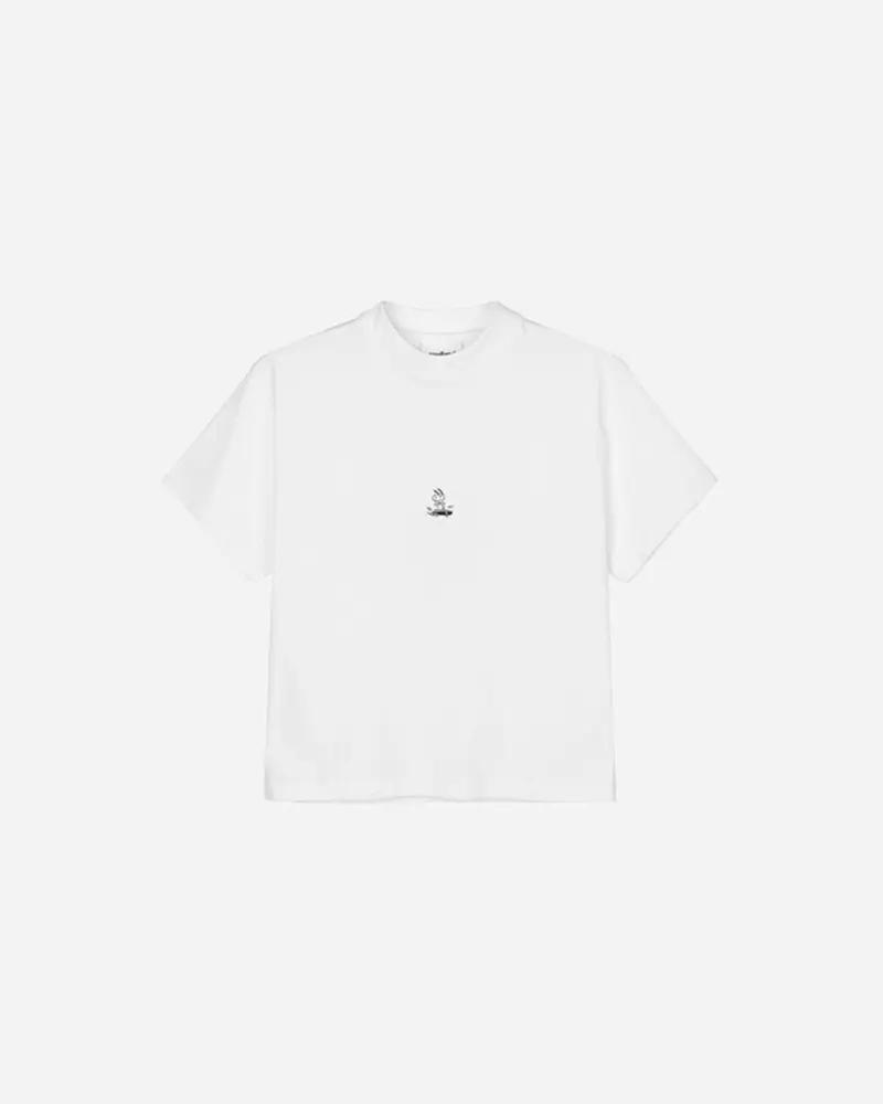 Anya Snoopy Skateboard T-shirt - White