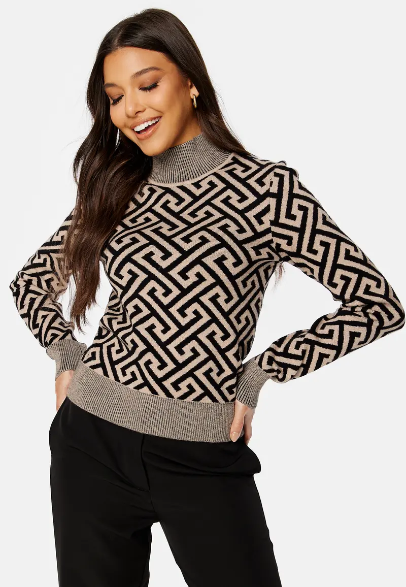 Aria LS High-Neck Blouse