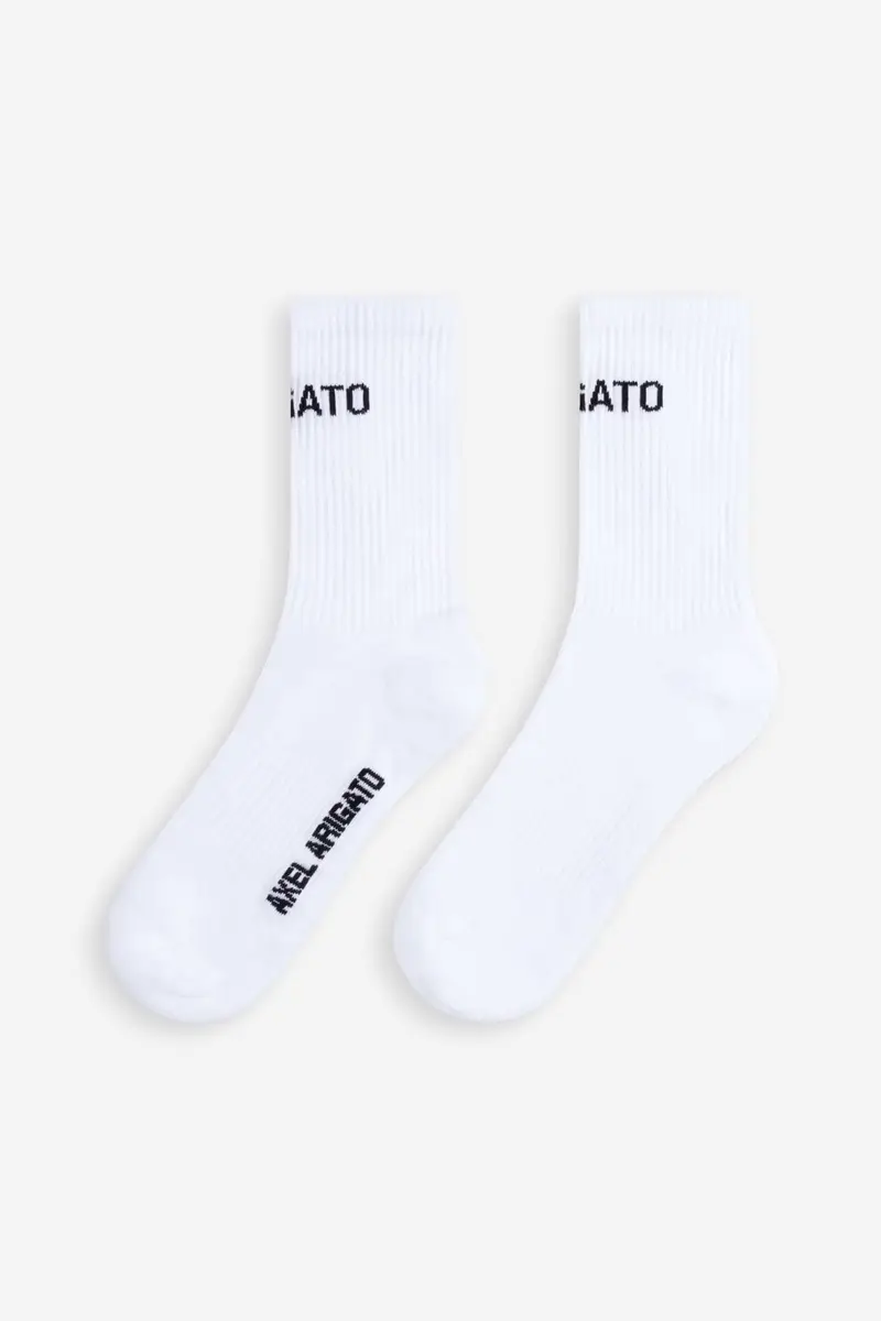 Arigato Logo Tube Socks 41-45 White