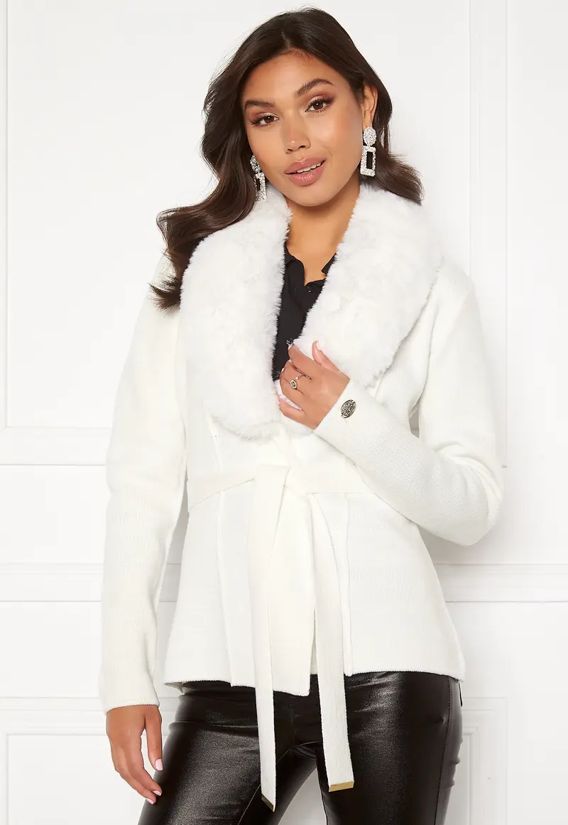Arina heavy knit wrap jacket