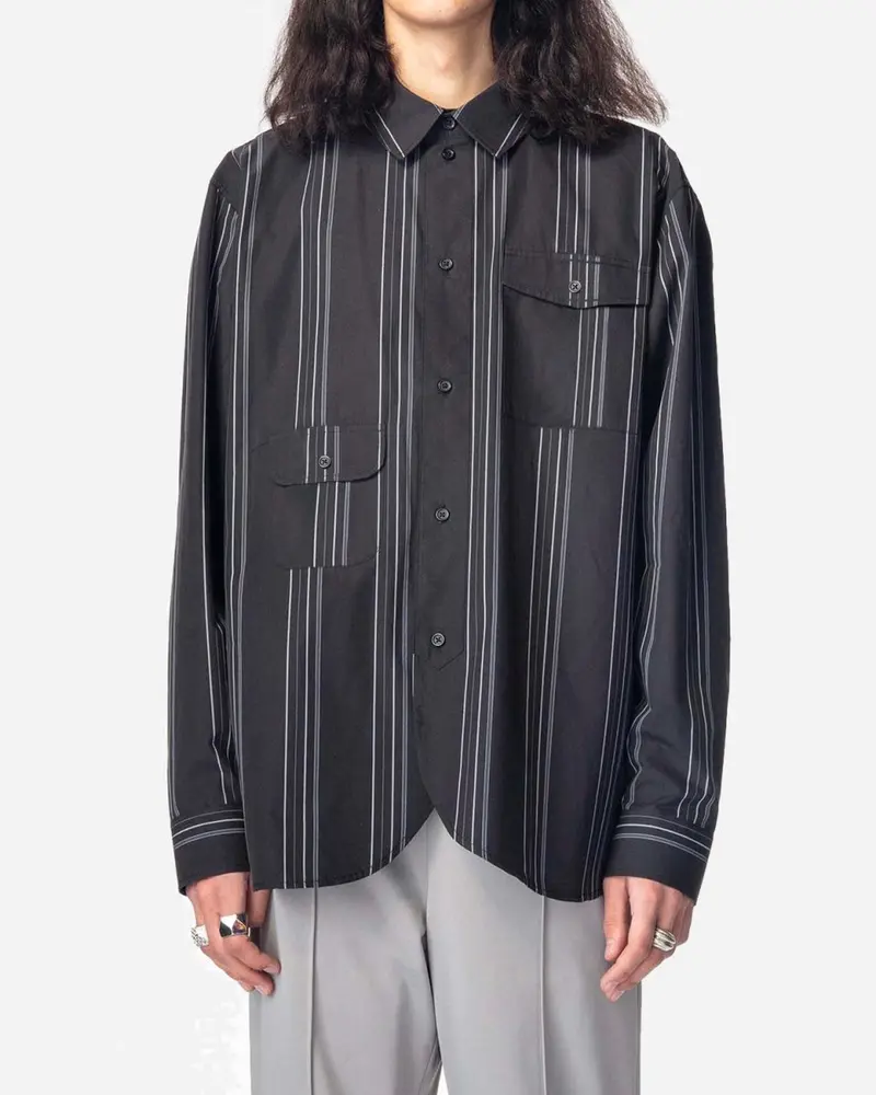 Army Shirt - Black Dark Stripes