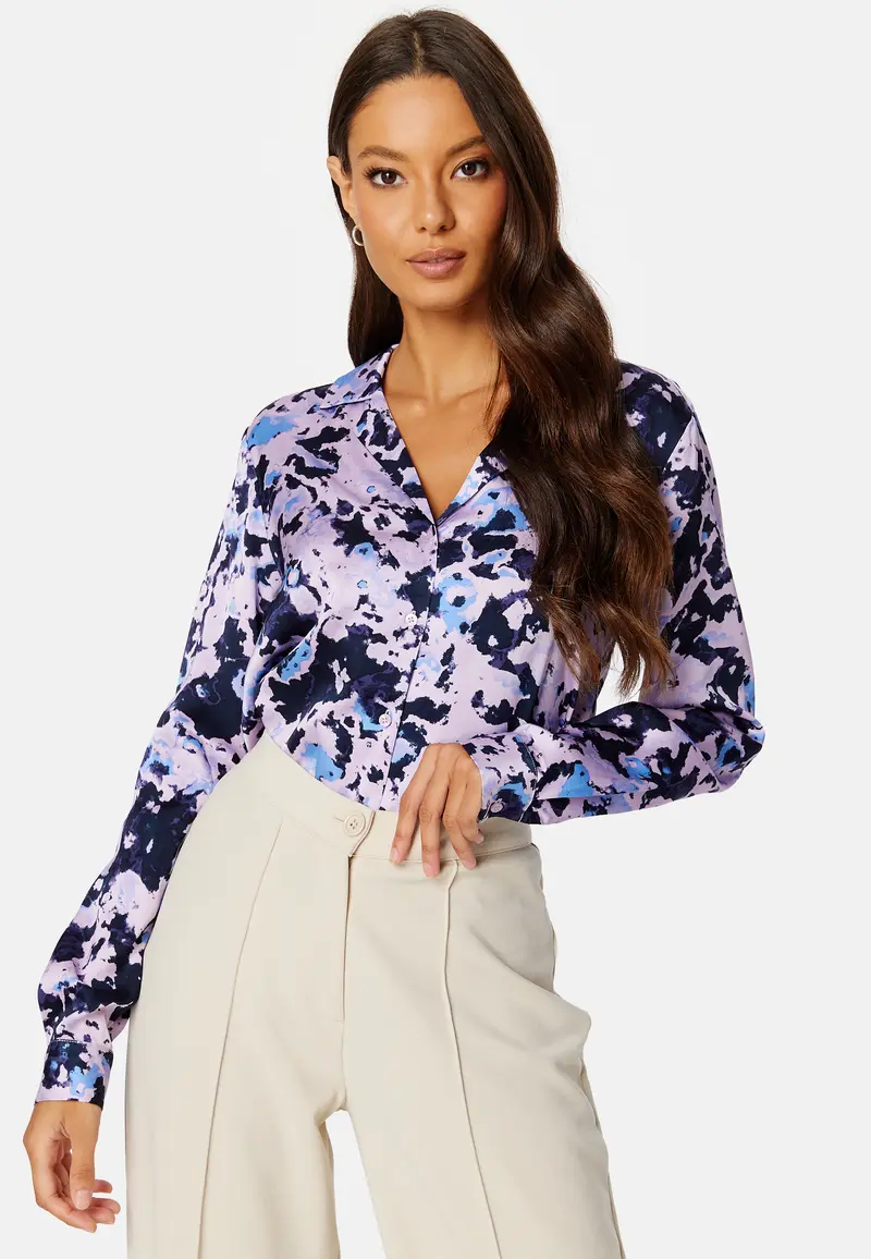 Aronia LS AOP Satin Shirt