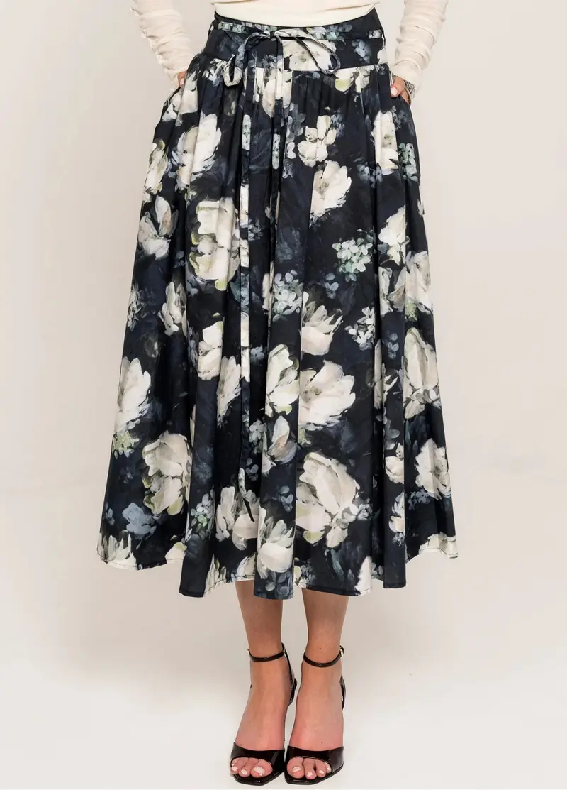 Astrid Skirt - Blue Garden