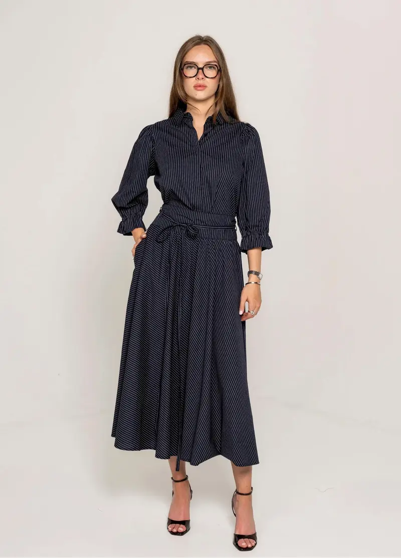 Astrid Skirt - Pin Stripe
