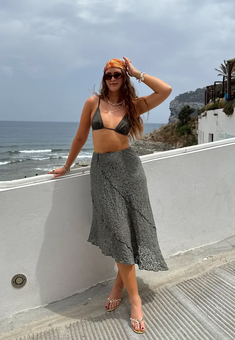 Asymmetric Lace Skirt
