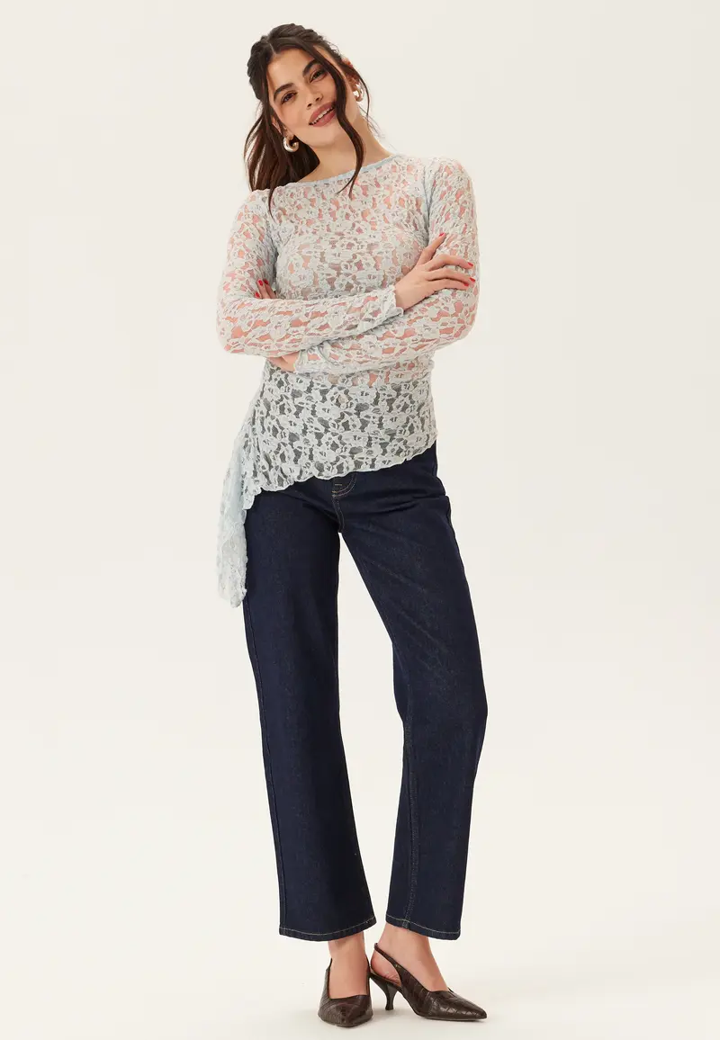 Asymmetric Lace Top