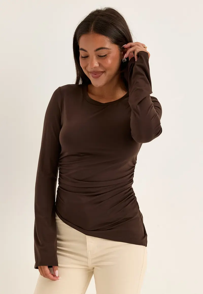 Asymmetric Long Sleeve Top