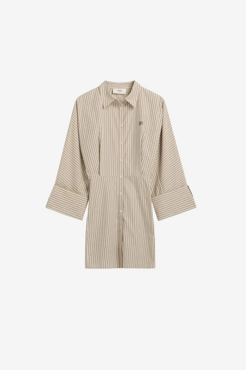 Atari Dress Oat Stripe