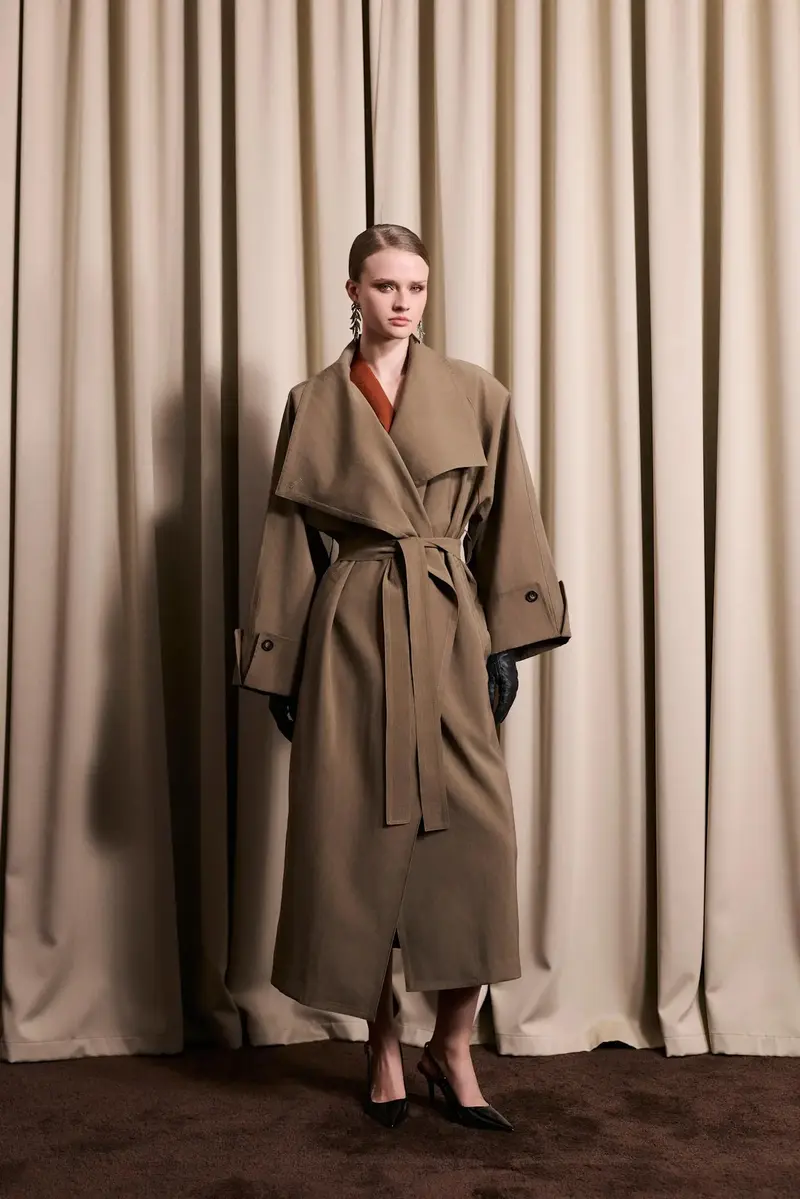 Atari Oversized Trenchcoat - Khaki Brown