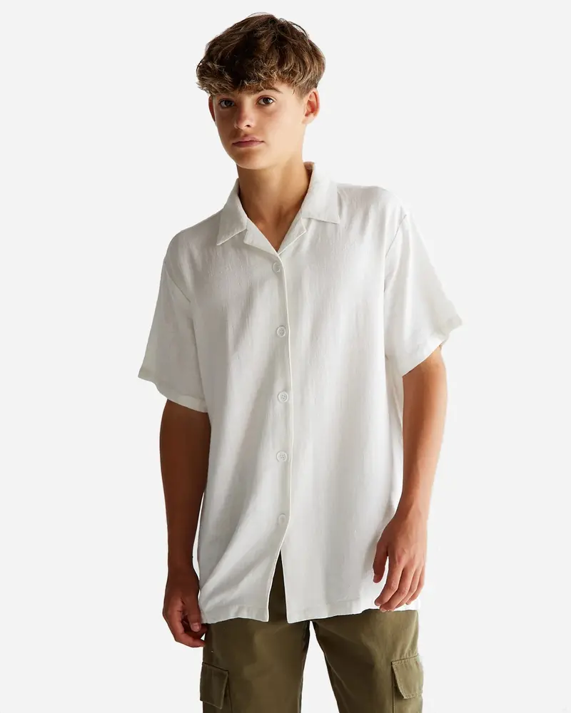 Atos SS Linen Shirt - White